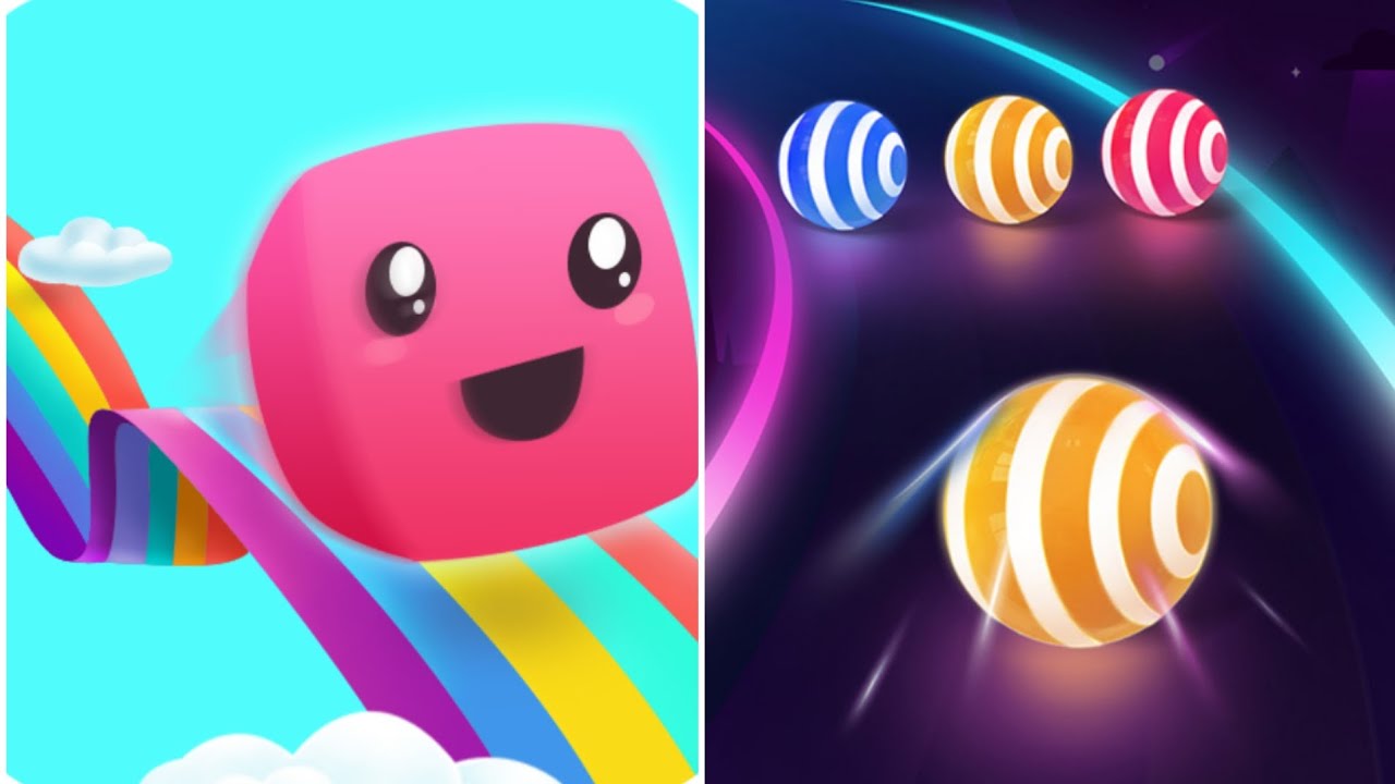 ▶️ LINE COLOUR 🆚 DANCING ROAD EASY PEASY GAMING|Android iOS