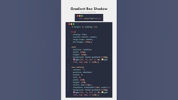CSS Gradient Box Shadow | Quick CSS Tips & Tricks | #shorts