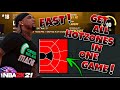 HOW TO GET ALL HOT ZONES IN ONE GAME! FASTEST HOT ZONES METHOD IN NBA 2K21! INCREASE GREEN WINDOW!