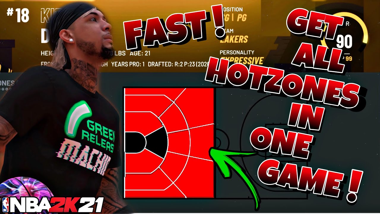 HOW TO GET ALL HOT ZONES IN ONE GAME! FASTEST HOT ZONES METHOD IN NBA