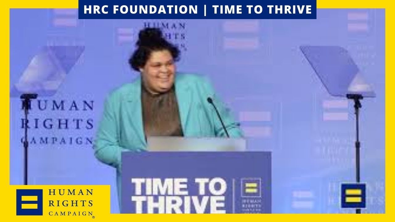 2020 Time to Thrive: HRC Youth Ambassador Jahni Leggett - YouTube
