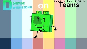 If Diverse Dimensions Characters were on BFB Teams
