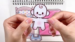 ASMR 🍼 Baby Care Paper DIY 🍼| DIY paper handmade tutorial ✨ printable