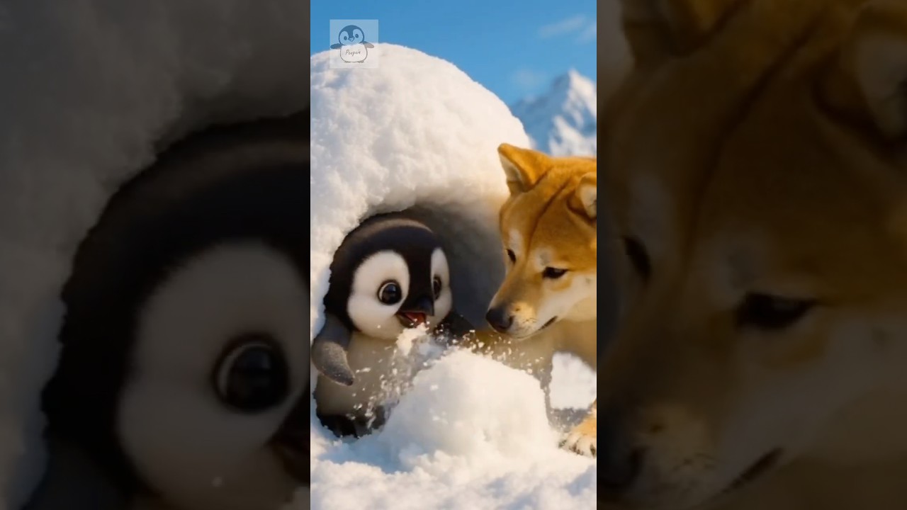 かわいいペンギンの赤ちゃん #shorts #かわいい #animal #baby #penguin #cute #adorable #pets #love