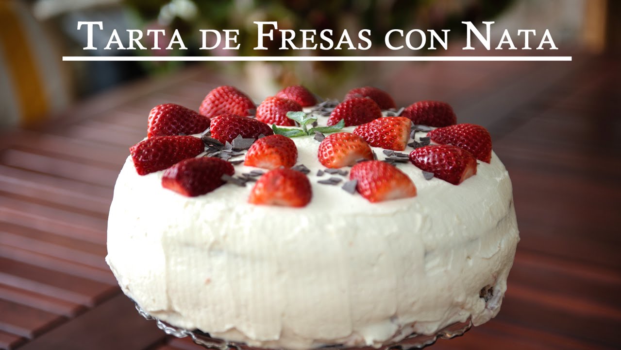 manualidades de animales Tarta de Fresas con Nata, La mas Facil, Elegante y Rica