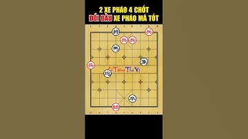 Cờ Tướng Tàn Cục EXPERT P.81 - 2 Xe Pháo 4 Chốt Đối Đầu Xe Pháo Mã Tốt #cờtướngthúvị #shorts