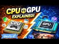 Difference between CPU and GPU explained in Telugu with 3d Animations | Sumanth 2122