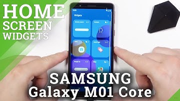 How to Add Widgets to Home Screen in SAMSUNG Galaxy M01 Core