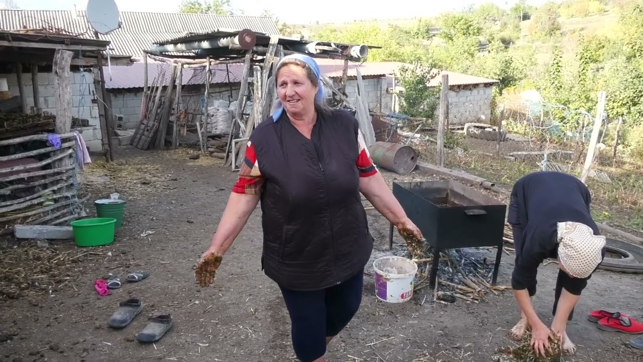 Oamenii de la sate continua sa faca tizic.În satul Opaci r.Căușeni, bălegarul este la mare căutare