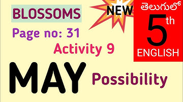 May Possibility I New Syllabus I Blossoms 5th Class English Grammar