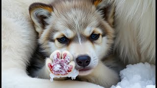 Baby Wolf Rescue Trapped Under Snow With Pack Heartwarming Wolf Rescue Story