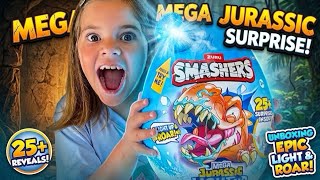 GIANT Zuru Smashers Mega Jurassic Light Up Egg Unboxing!