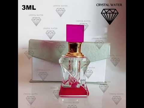 Хрустальный Флакон масляных духов. Розовый со стеклянной палочкой.