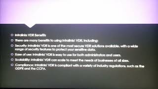 Intralinks Virtual Data Room Overview