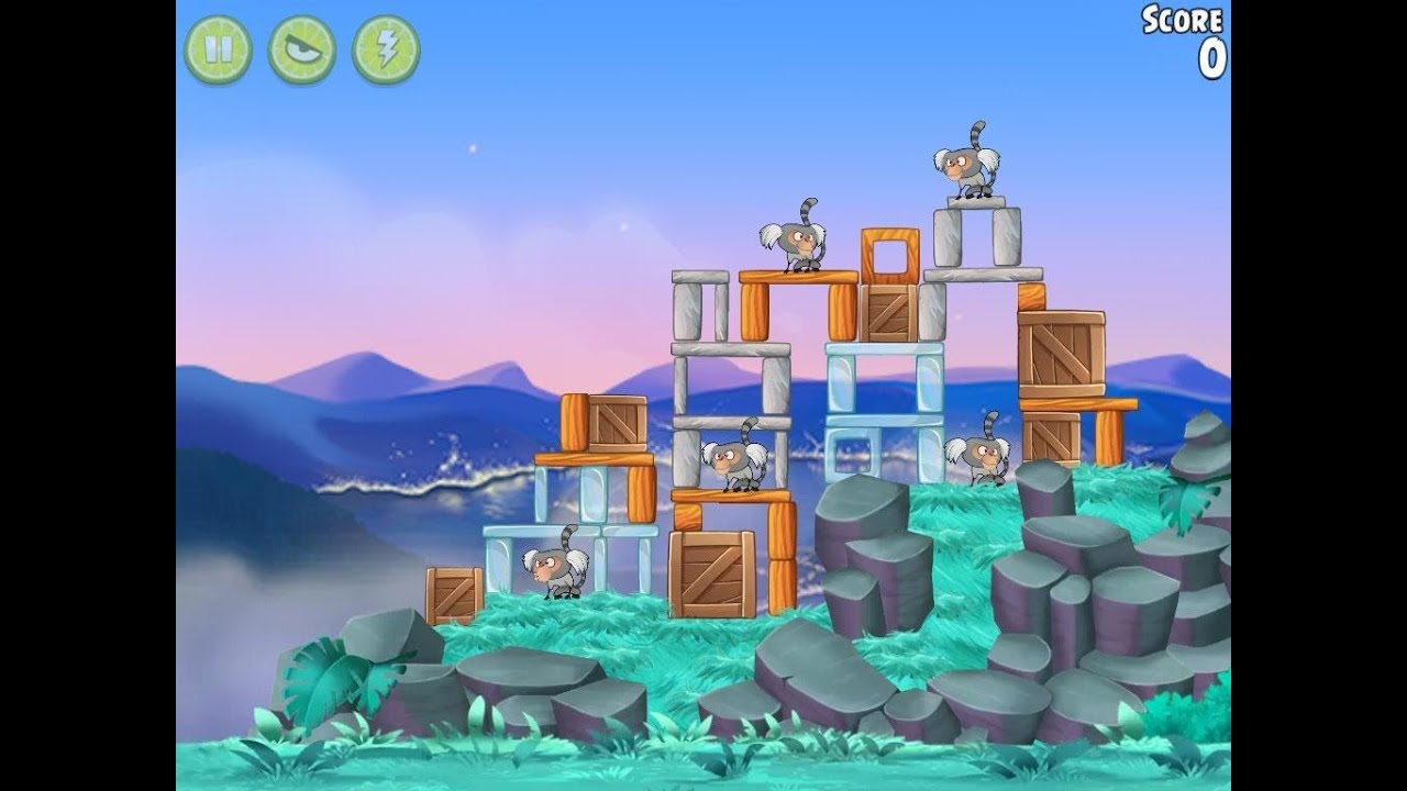 Angry Birds Rio Level 5 Playground Walkthrough 3 Star - YouTube