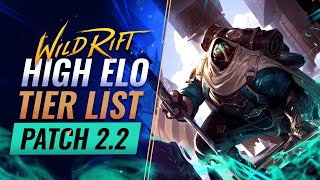 Wild Rift Patch 3.0 Tier List: High Elo