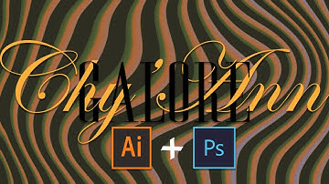 How to Liquify Graidents & Intertwine Text | Photoshop & Illustrator Duo