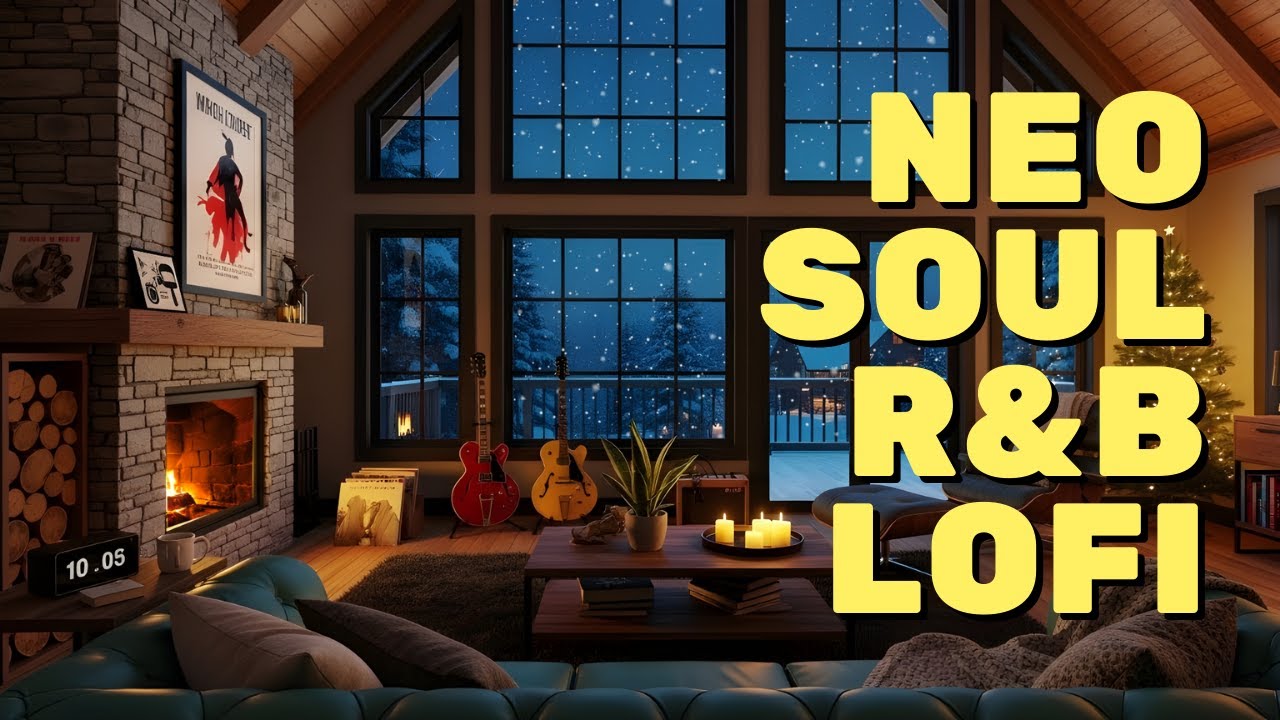 ✨ Luxury Winter Cabin Studio | Neo Soul, R&B Lofi Upbeat Chill Mix for Creative Work & Focus