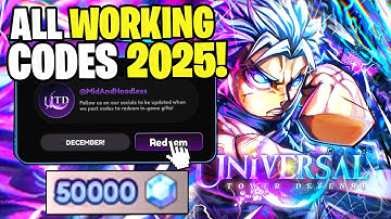 *NEW* ALL WORKING CODES FOR UNIVERSAL TOWER DEFENSE! ROBLOX UNIVERSAL TOWER DEFENSE CODES