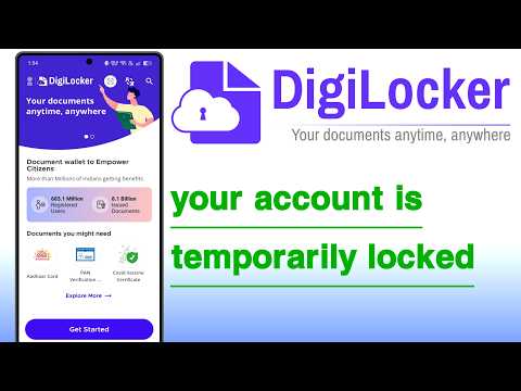 Digilocker Your Account Is Temporarily Locked