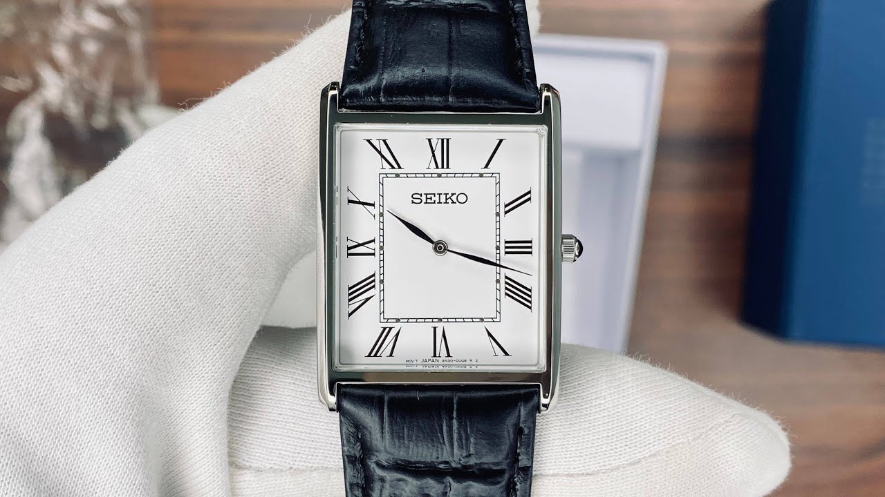 Xship.vn: Seiko Essentials Quartz White Dial Black Leather Men