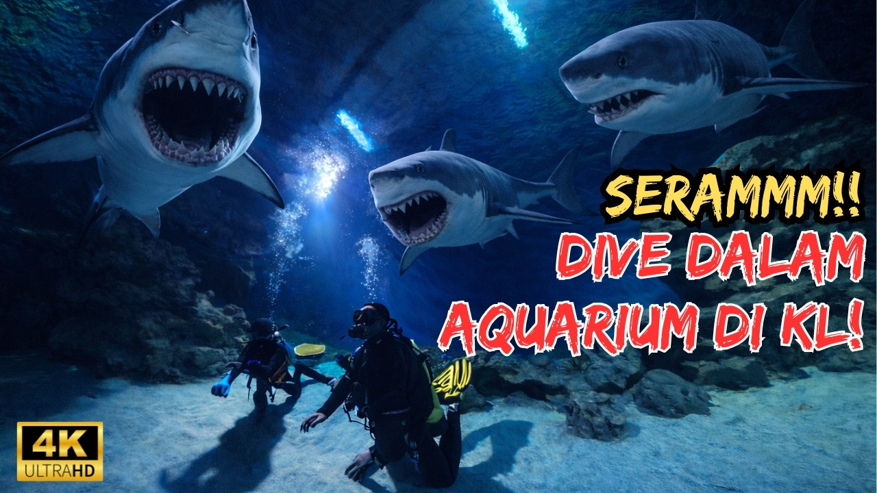 Pengalaman Dive Dalam Aquarium di KL - Dive With Shark @ Aquaria