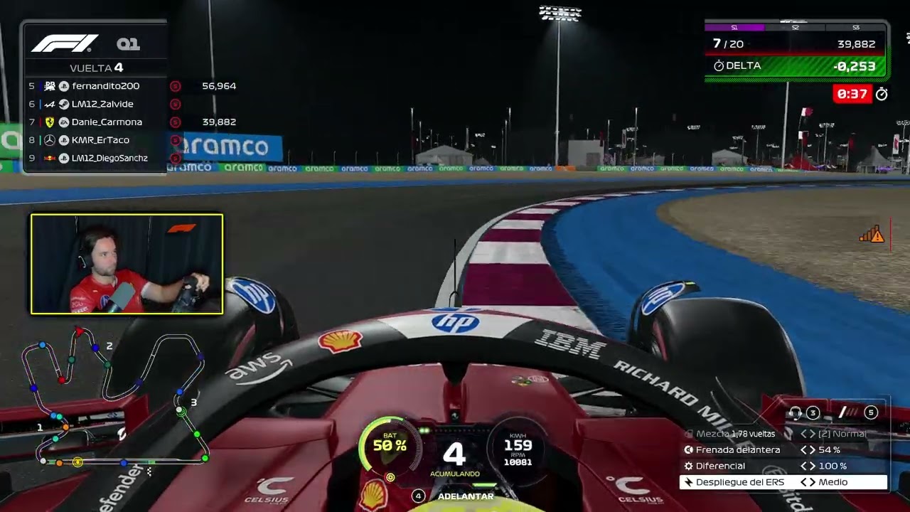 HOW TO FLY IN QATAR F1 2025 - ERS MANAGEMENT INCLUDED - HOTLAP QATAR 1.20.823 - MULTIPLAYER SESSION