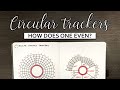 Bullet Journal Ideas | How to draw Circular Trackers