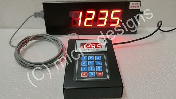 4 digit Token Display System with ding dong sound by micro designs