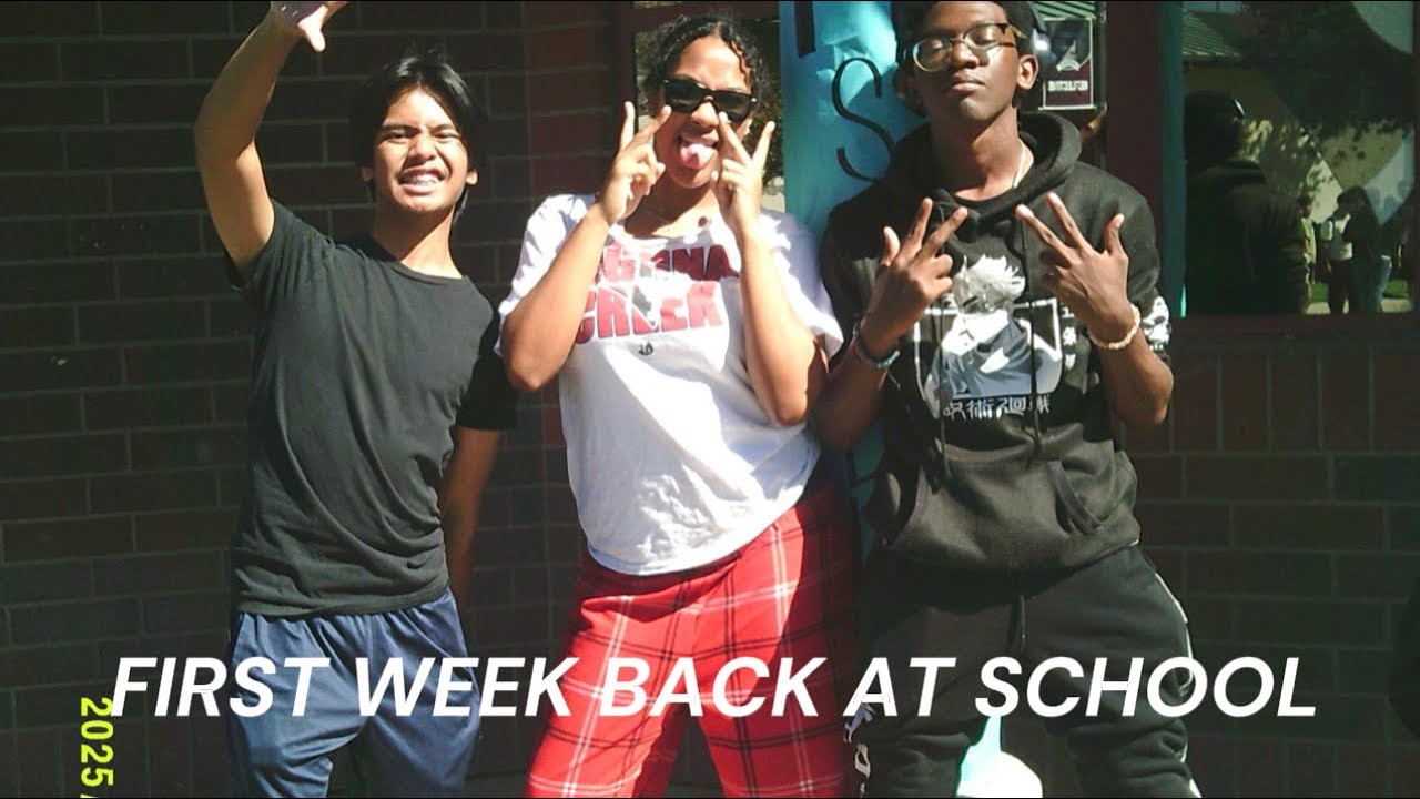 FIRST WEEK BACK AT SCHOOL VLOG!! | lmk what yall wanna see in the future🙏🏾🙏🏾