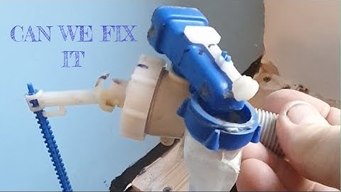 How to Repair a Toilet Cistern Float Valve.