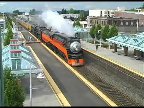 Steam: SP 4449 & UP 844 at Auburn, WA