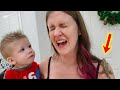 Pet Lizard Escapes in Our House & Jumps on Mom and Baby!!!