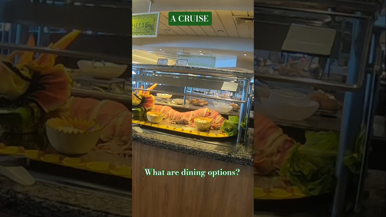 Dining options in a cruise #travel #cruise#dining