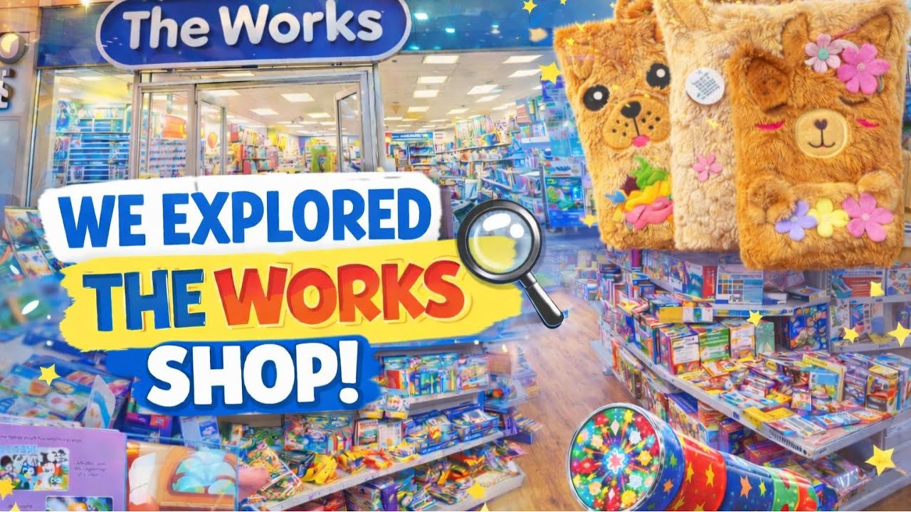 We Explored The Works Shop 🛍️ Toys, Crafts, Books & Fun Finds!