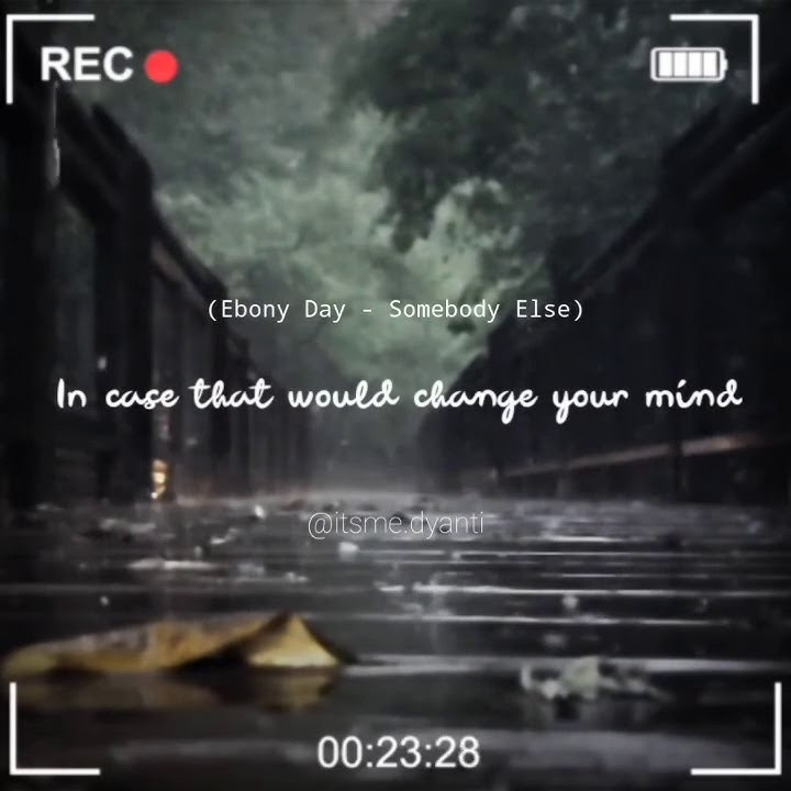 Ebony Day - Somebody Else (1975 Cover) Lyrics