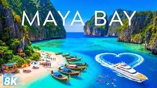 MAYA BAY 8K Aerial 🇹🇭 🌊 Maya Bay, Phi Phi Islands & Tropical Paradise 🏝️ screenshot 4