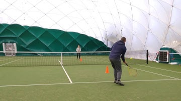 Forehand Rally Target Practice in the Service Boxes