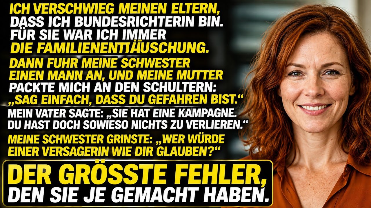 „Sag einfach, du bist gefahren“, flehte meine Mutter, während ihre Fingernägel sich in meine Schultern gruben. Meine Schwester Chloe stand daneben, ein Glas Gin in der Hand, und lächelte giftig:...