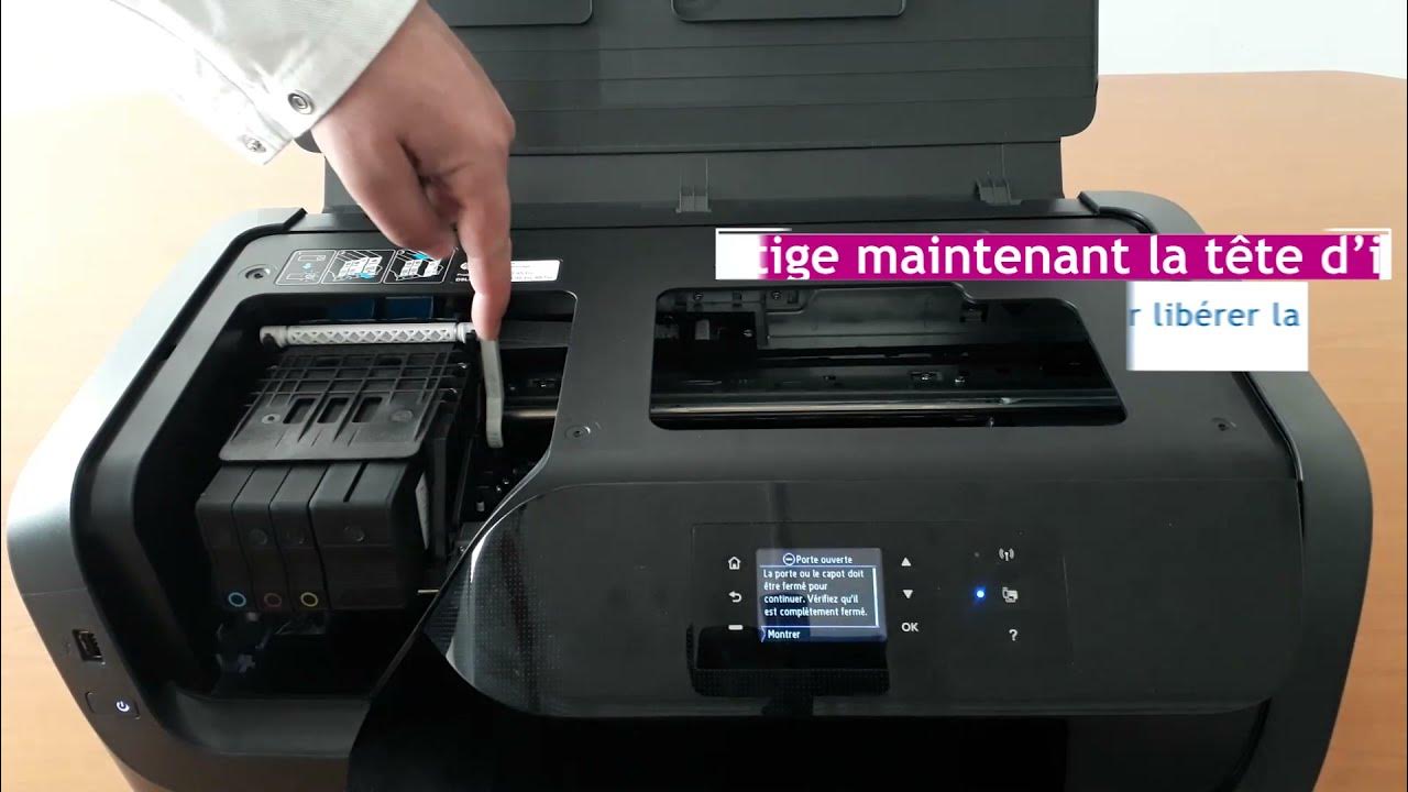 Procédure de nettoyage des têtes d impression HP officejet pro 8210 YouTube