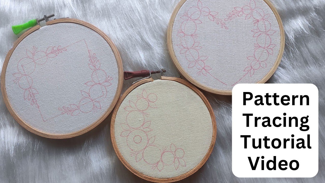 Embroidery Pattern Tracing : Step by step tutorial video for beginners ❤️ Embroidery for Beginners - YouTube embroidery-pattern-tracing-step-by-step-tutorial-video-for-beginners-embroidery-for-beginners-youtube