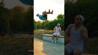 People React To Parkour Tricks😂🫣#Kiryakolesnikov #Prank #Funny #Stunts #Comedy #Flip #Parkour