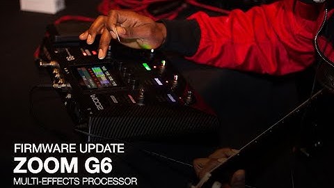 Zoom G6 - Updating the Firmware