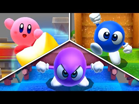 Kirby's Blowout Blast - 100% Walkthrough Level 1 & Level 1 EX (PLATINUM Trophy)