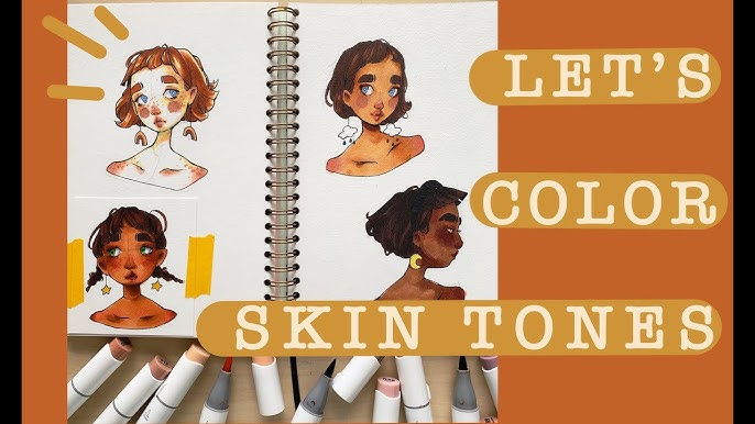 Skin tones using Arteza Alcohol Markers