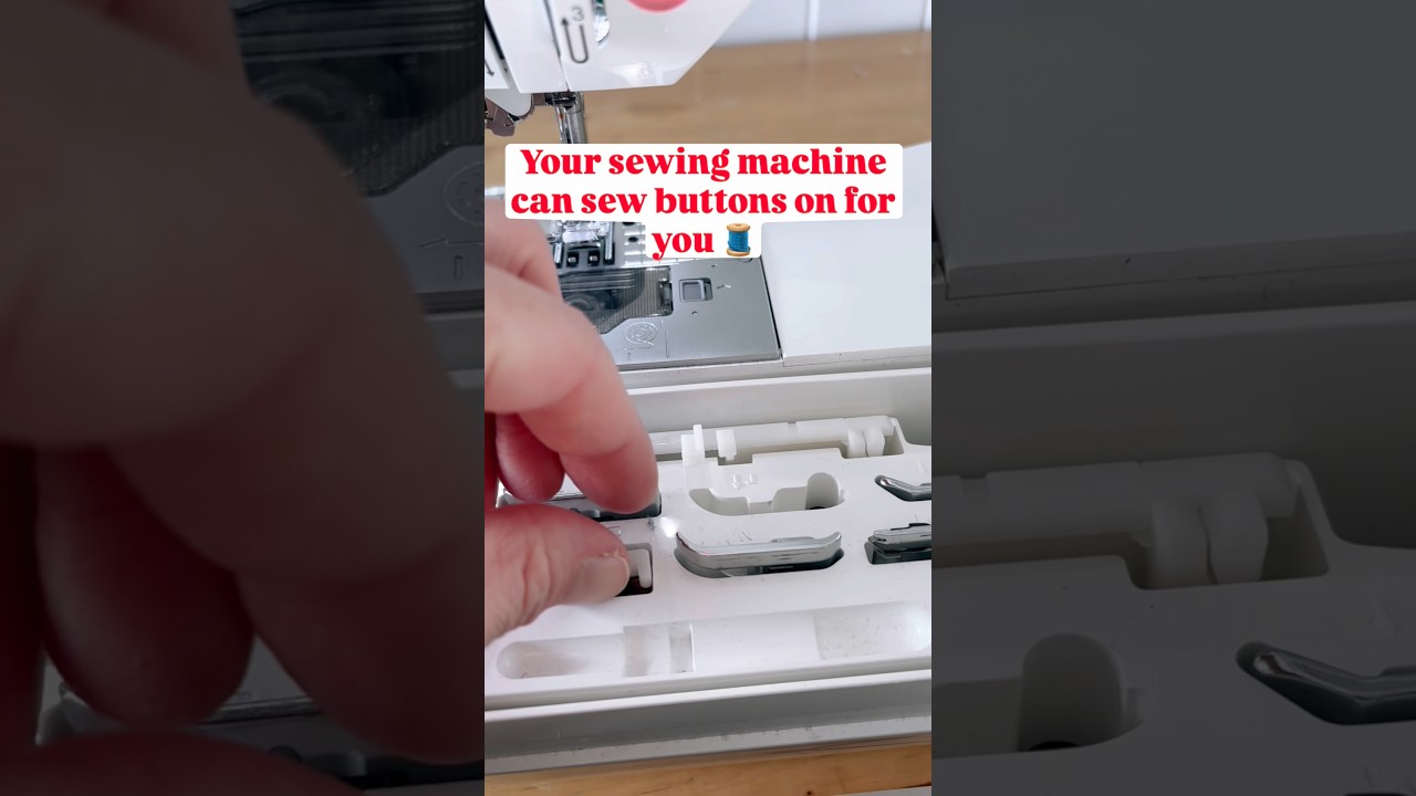Your sewing machine can sew buttons on for you 🧵