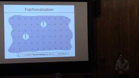 Prof. Nick Bonesteel, "Topological Quantum Computation", Lecture 1 of 3