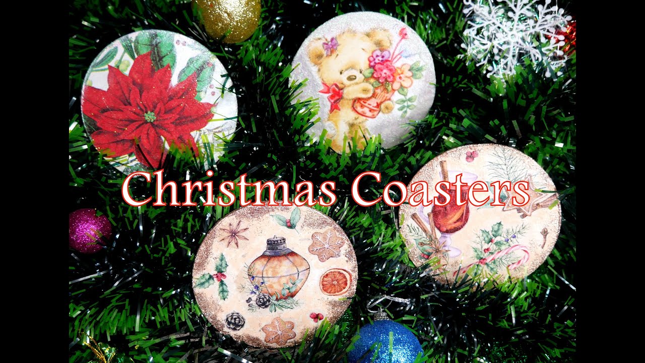Christmas Coasters in 5 Easy Steps - Another Coaster Friday - Craft Klatch