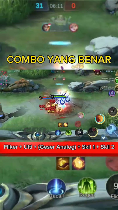 TIPS COMBO TIGREAL TERBARU - PEMULA WAJIB TAU #mlbb #tigreal #tips #pemula