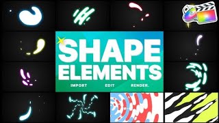 Celebrity Top Apple Motion Projects: Shapes Elements Pack | FCPX Net Worth